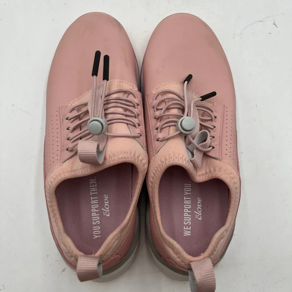 Clove Nursing Shoes Classic Water Resistant Slip On Pink Womens Size 9